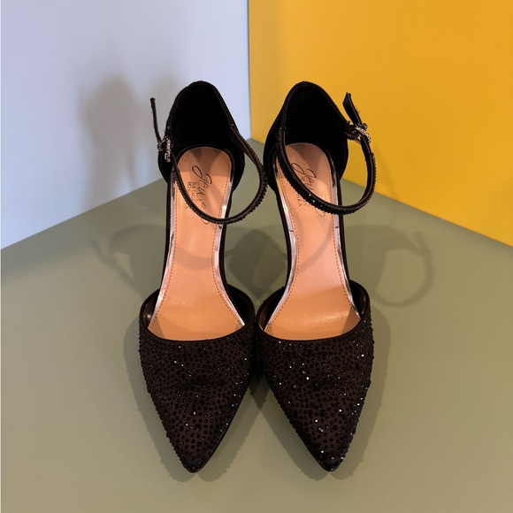 ✨ Jewel Badgley Mischka Jailene Ankle Strap Stiletto - Size: 7 - NWOB! ✨ - Picture 4 of 8